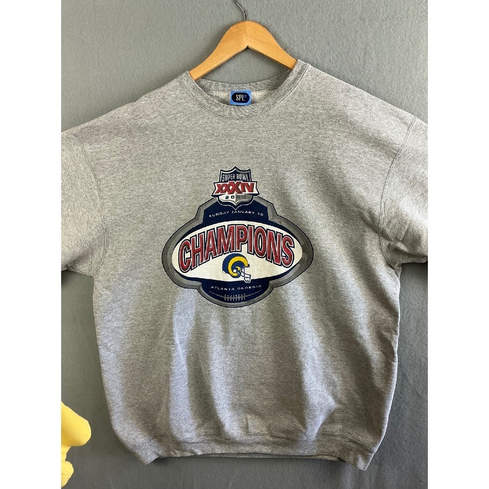 SPL Sweatshirt Men's‎ XXL Super Bowl XXXIV Rams Champions Long Sleeve Vintage